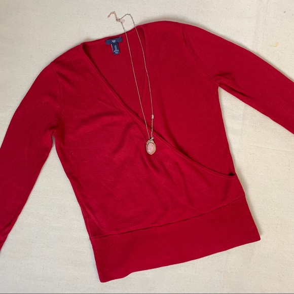 GAP Sweaters - GAP Women’s Crossover Deep V Neck Sweater, S